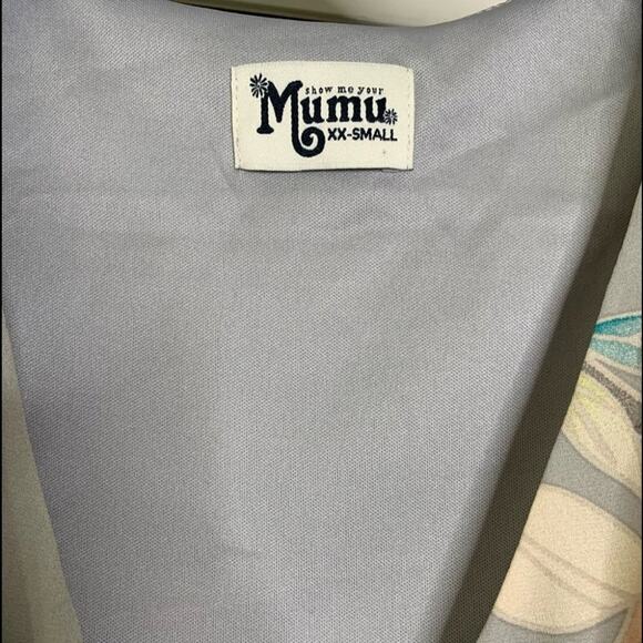 Show Me Mumu Sophia Wrap Dress tie waist short sleeve floral Maxi Dress XXS NWOT - Picture 7 of 10